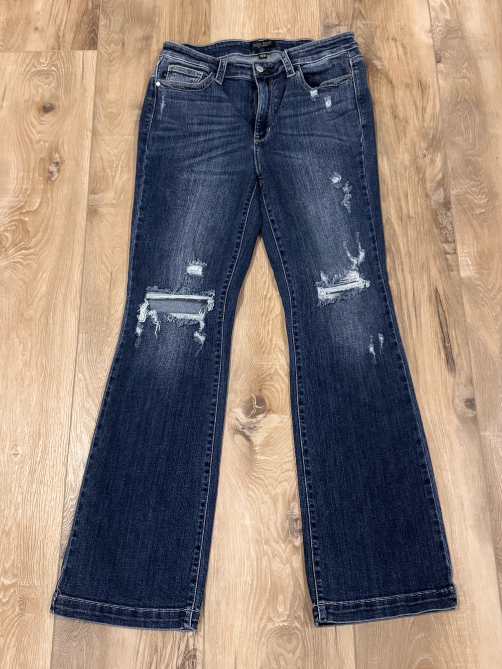 Judy Blue Distressed boot cut jeans size 13